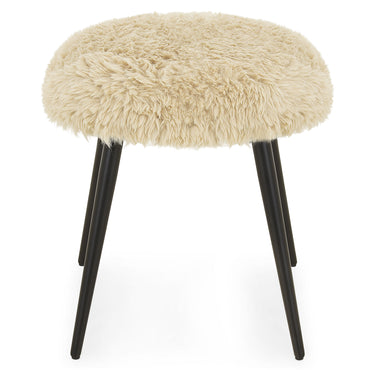 MERIBEL Taburet, imitație blană