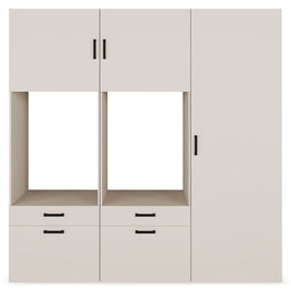 WASH&STORE Set mobilier baie, 5 piese dulapuri baie mașina spălat/uscător