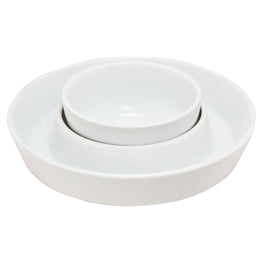 DIP Platou servire, porțelan, D.18cm