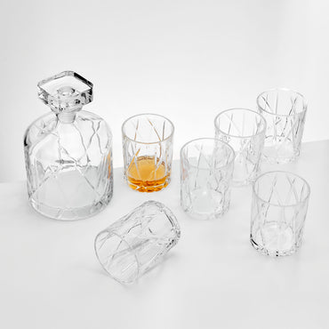 ARTHUR Set decantor și 6 pahare whisky