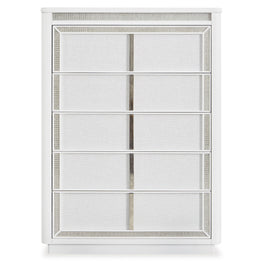 HOLLYWOOD Comodă 5 sertare, LED inclus