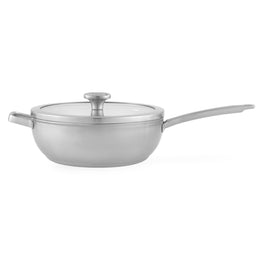 GRAPHITE Tigaie wok cu capac, oțel inoxidabil, D.28cm