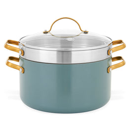 PADOVA Set oală cu capac și sită, aluminiu, D.24cm