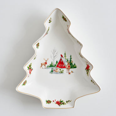 WONDERLAND Platou servire, porțelan, L.26cm