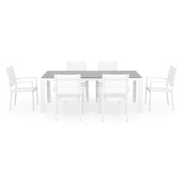 ENCORE/DRESDEN Set mobilier terasă/grădină, 6 scaune și masă