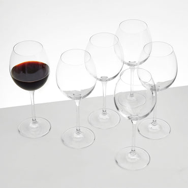 VENEZIA Set 6 pahare vin roșu, sticlă, 350ml