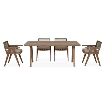 PERTH Set mobilier terasă/grădină, 4 scaune și masă