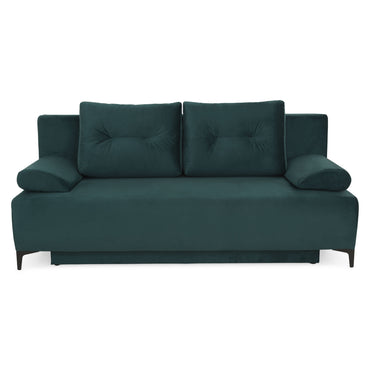 EVRY Canapea extensibilă, 2 locuri, ladă depozitare, stofă