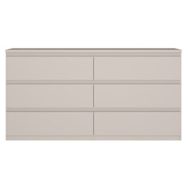 KASPAR Comodă 6 sertare