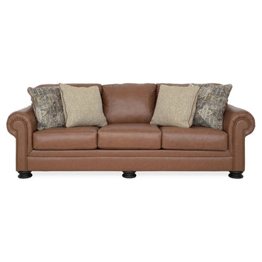 AGNESE Canapea 3 locuri, 4 perne decorative incluse, piele