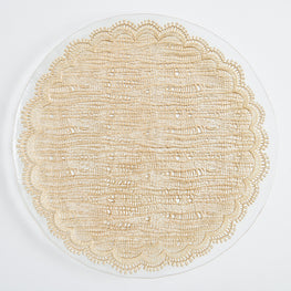 DREAM Platou, sticlă, D.33cm