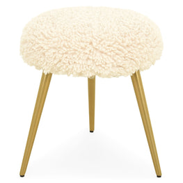 MERIBEL Taburet, imitație blană