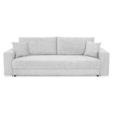 ANTONY Canapea extensibilă, 3 locuri, ladă depozitare, stofă
