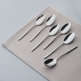 HERMES Set 6 lingurițe pentru cafea, inox