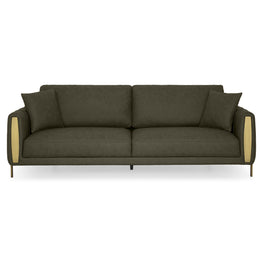 LIVINGSTON Canapea 3 locuri, 3 perne decorative incluse, stofă