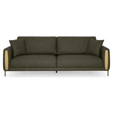 LIVINGSTON Canapea 3 locuri, 3 perne decorative incluse, stofă