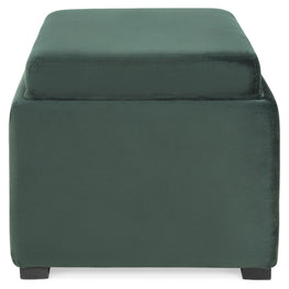 CUBIX Taburet cu spatiu depozitare și tăviță, stofă