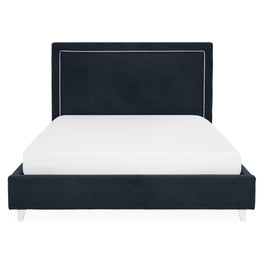 KOLLE Pat tapițat, 160x200cm, somieră și ladă depozitare incluse