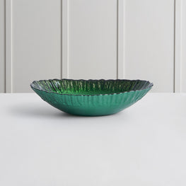 DENIZ Bol decorativ, sticlă, L.22cm