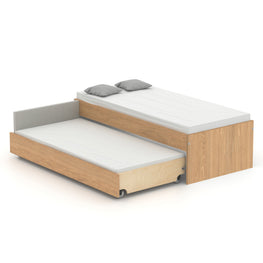 MODE WHITE Pat copii duo 90x200cm, somiere incluse