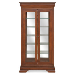 LOUIS PHILIPPE Vitrină 2 uși cu oglindă și polițe sticlă