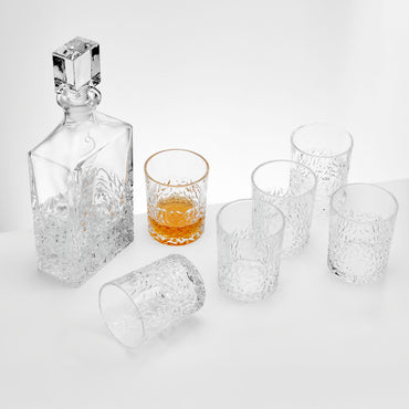 TEARS Set decantor și 6 pahare whisky