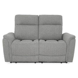 BARTON Canapea 2 locuri, 2 reclinere electrice, stofă