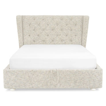 WARENTON Pat tapițat, 160x200cm, somieră rabatabilă și ladă incluse