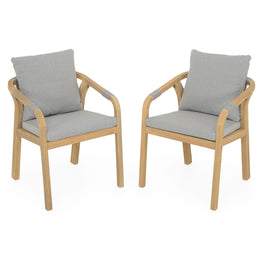 ASHEN Set mobilier terasă/grădină, 2 scaune