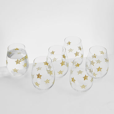 STAR Set 6 pahare diverse băuturi, sticlă, 500ml
