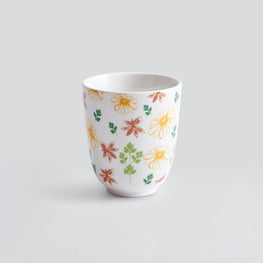 FLOWER Set 6 cești pentru ceai, porțelan, 250ml