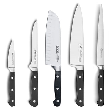 PLUTON Set 5 cuțite și husă