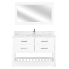ALBYN Set mobilier baie, mască lavoar, lavoar, top, oglindă
