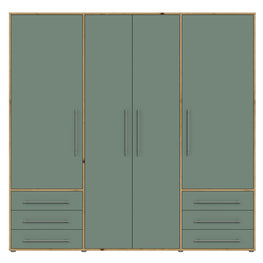 NATE Dulap 4 uși, 6 sertare