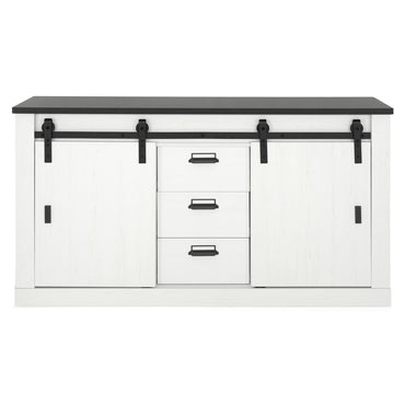 REILLEY Bufet 2 uși glisante, 3 sertare