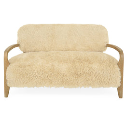 CERVINIA Canapea 2 locuri, imitație blană