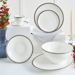 QUINN Set veselă, porțelan, 32 piese