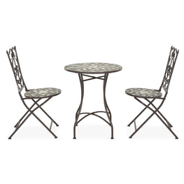 SIENNA Set mobilier terasă/grădină, 2 scaune și masă