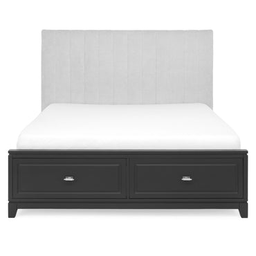 JACKSON Pat tapițat, 160x200cm, somieră și 2 sertare incluse