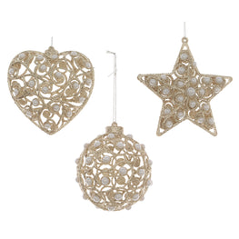 PEARLS Set 3 decorațiuni pentru brad