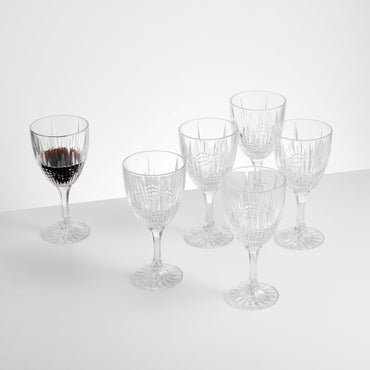 VIBES Set 6 pahare vin roșu, cristal, 380ml