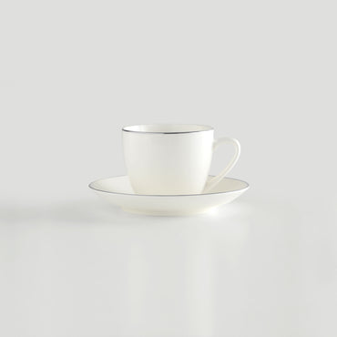 CLARA Ceașcă și farfurioară, porțelan, 220ml