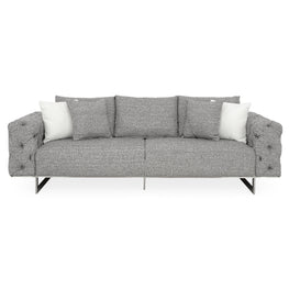 HAMPTON Canapea 3 locuri, 4 perne incluse, stofă