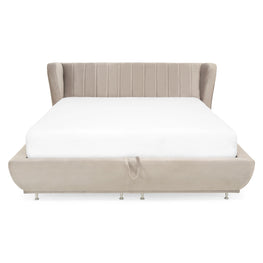 TOSCANA Pat tapițat, 160x200cm, somieră rabatabilă și ladă depozitare incluse