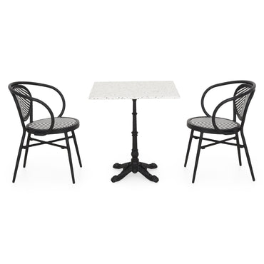 RIVA/SELINA Set mobilier terasă/grădină, 2 scaune și masă