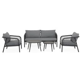TIVOLI Set mobilier terasă/gădină, canapea, 2 fotolii și 2 măsuțe