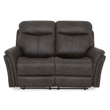 CROWSON Canapea 2 locuri, reclinere electrice, stofă