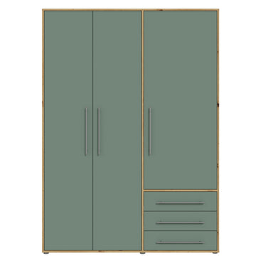 NATE Dulap 3 uși, 3 sertare