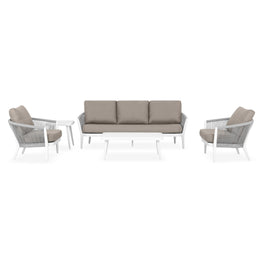 ORSO Set mobilier terasă/grădină, 2 fotolii, canapea și 2 măsuțe