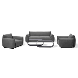 TOYAMA Set mobilier terasă/grădină, 2 fotolii, canapea și 2 măsuțe